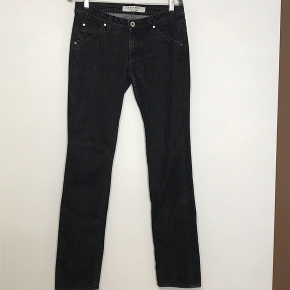 Hudson Jeans Denim - Hudson jeans black straight leg moto size 29